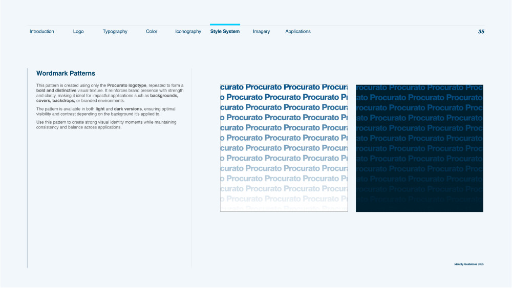 Procurato brand book