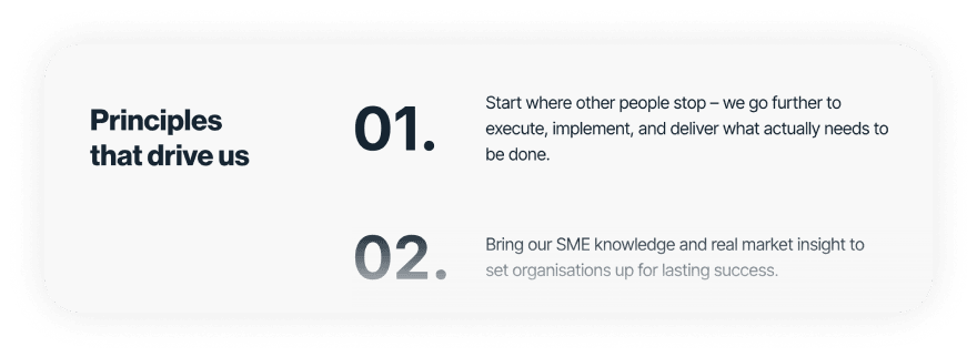 Modulo “Principles that drive us”